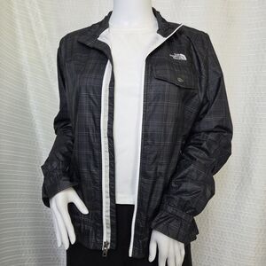 THE NORTH FACE Penelope Windbreaker Jacket Dark Blue Plaid Women’s S/M SEE DESC